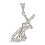 Sterling Silver St. Andrew Cross Pendant - Product Photo