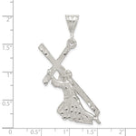 Sterling Silver St. Andrew Cross Pendant - Product Photo