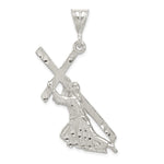 Sterling Silver St. Andrew Cross Pendant - Product Photo