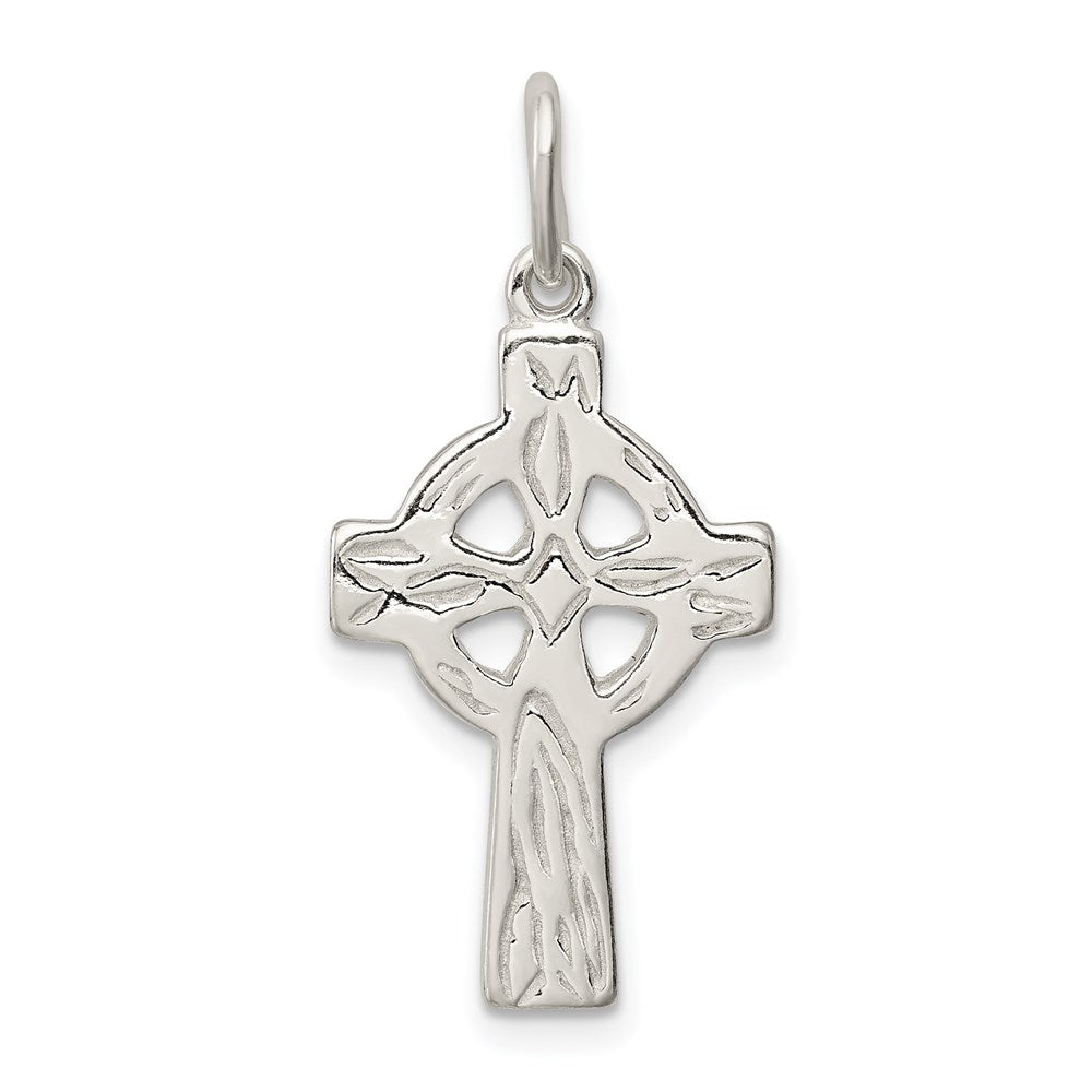 Sterling Silver Celtic Cross Charm - Product Photo