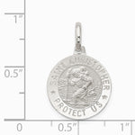 Sterling Silver St. Christopher Medal - Product Photo