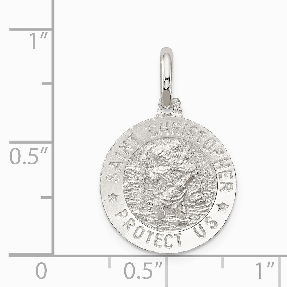 Sterling Silver St. Christopher Medal - Product Photo
