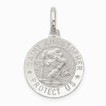 Sterling Silver St. Christopher Medal - Product Photo