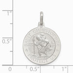 Sterling Silver St. Christopher Medal - Product Photo