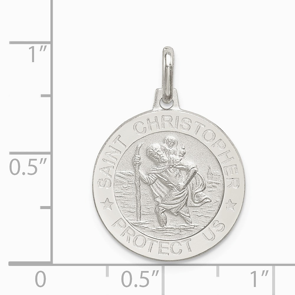 Sterling Silver St. Christopher Medal - Product Photo