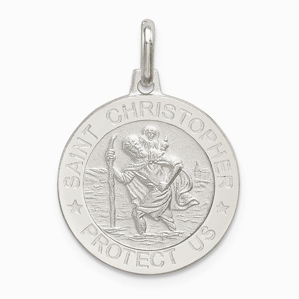 Sterling Silver St. Christopher Medal - Product Photo