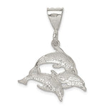 Sterling Silver Trio of Dolphins Pendant - Product Photo