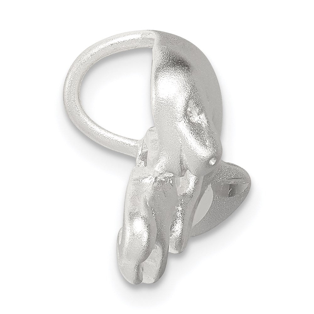 Sterling Silver Manatee with Baby Charm - Product Photo