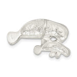 Sterling Silver Manatee with Baby Charm - Product Photo