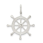 Sterling Silver Boat Wheel Charm - Product Photo