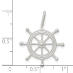 Sterling Silver Boat Wheel Charm - Product Photo
