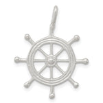 Sterling Silver Boat Wheel Charm - Product Photo