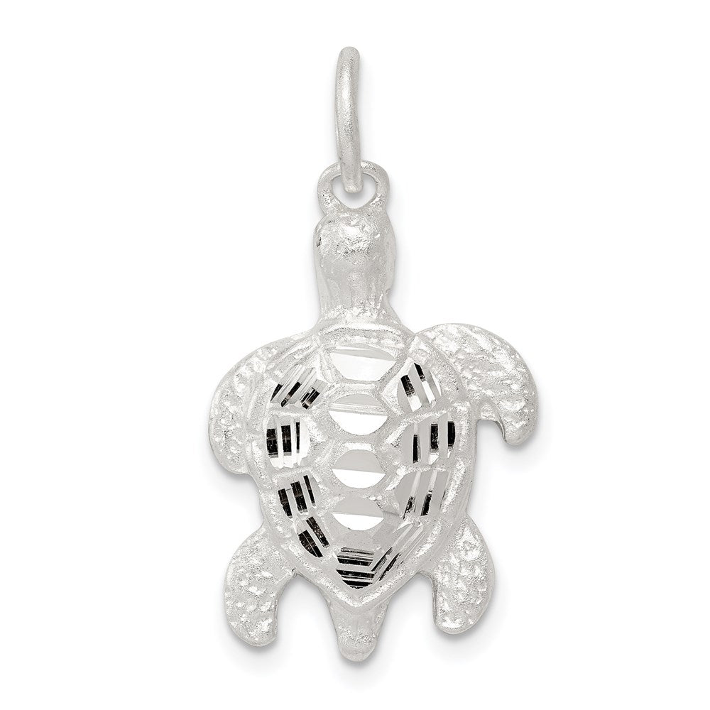 Sterling Silver Turtle Charm - Product Photo
