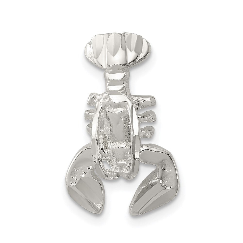 Sterling Silver Lobster Chain Slide Charm - Product Photo