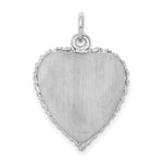 Sterling Silver RH-plated Happy Anniversary Pol. Front/Satin Back Disc Charm - Product Photo