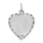 Sterling Silver Rhodium-plated My Confirmation Disc Charm - Product Photo