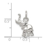 Sterling Silver Elephant Charm - Product Photo