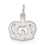 Sterling Silver Crown Charm - Product Photo