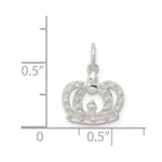 Sterling Silver Crown Charm - Product Photo