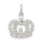 Sterling Silver Crown Charm - Product Photo