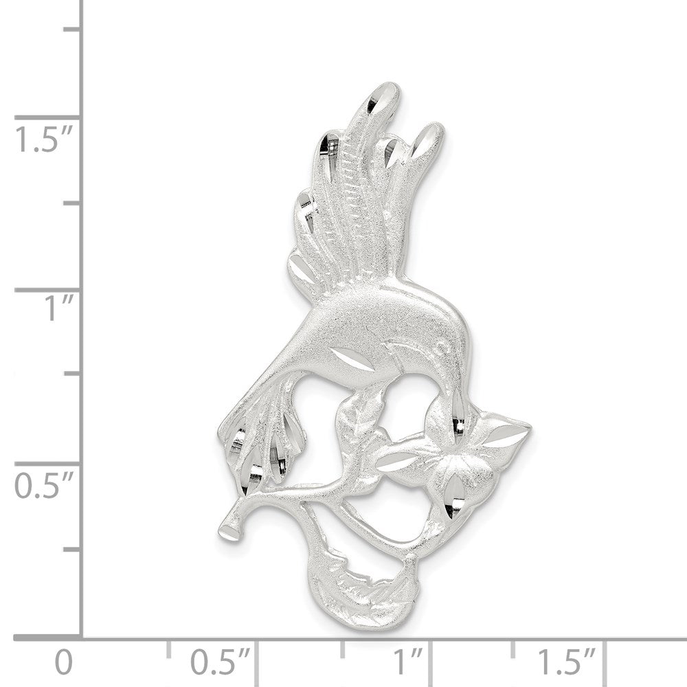 Sterling Silver Hummingbird Charm - Product Photo