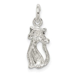 Sterling Silver Cat Charm - Product Photo