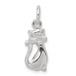 Sterling Silver Cat Charm - Product Photo
