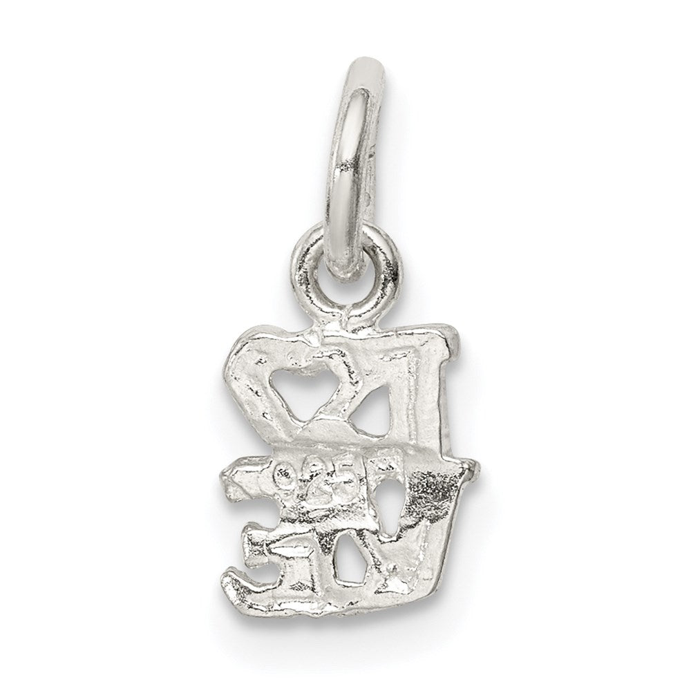 Sterling Silver Love Charm - Product Photo