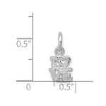 Sterling Silver Love Charm - Product Photo