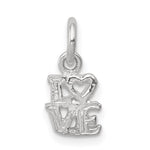 Sterling Silver Love Charm - Product Photo
