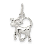 Sterling Silver Cat Charm - Product Photo