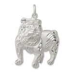 Sterling Silver Bull Dog Charm - Product Photo