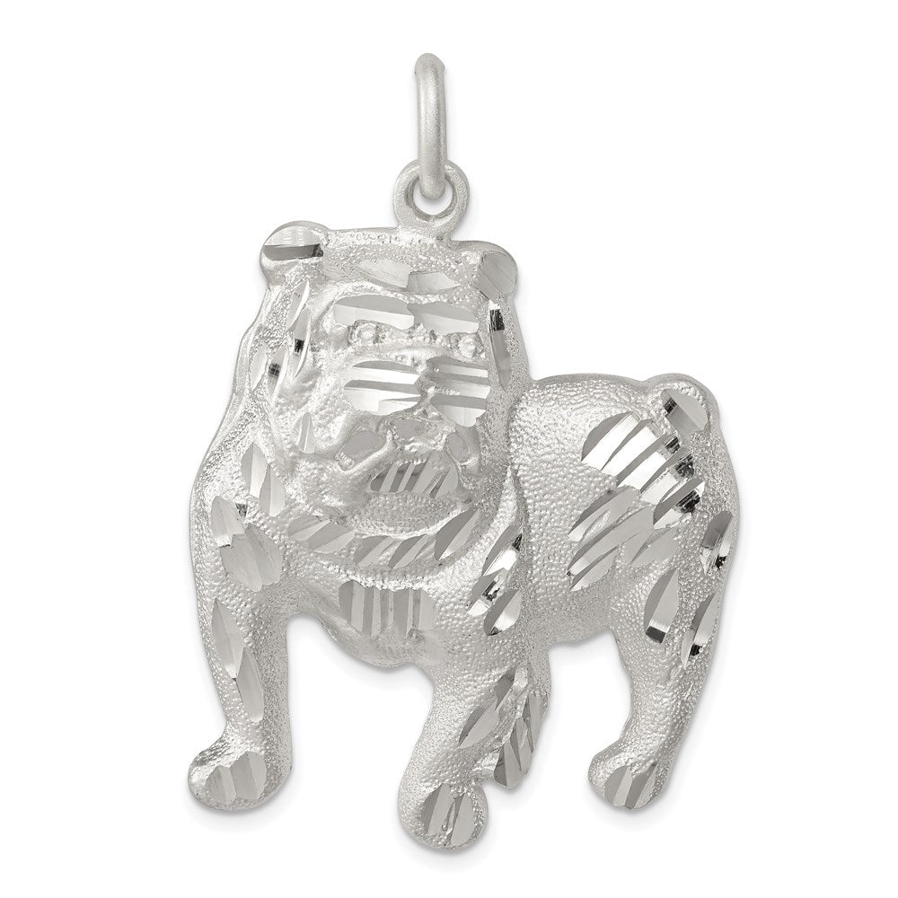 Sterling Silver Bull Dog Charm - Product Photo