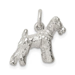 Sterling Silver Schnauzer Charm - Product Photo