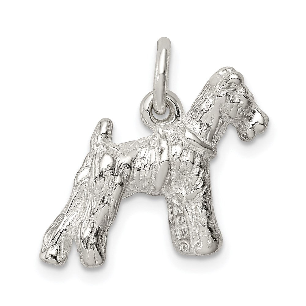 Sterling Silver Schnauzer Charm - Product Photo