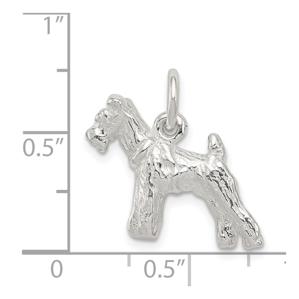 Sterling Silver Schnauzer Charm - Product Photo