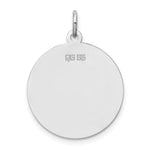 Sterling Silver Rhodium-plated Irish Setter Disc Charm - Product Photo