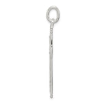 Sterling Silver Diamond -Cut Cross Pendant - Product Photo