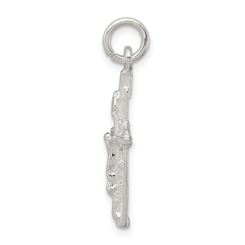 Sterling Silver INRI Crucifix Pendant - Product Photo