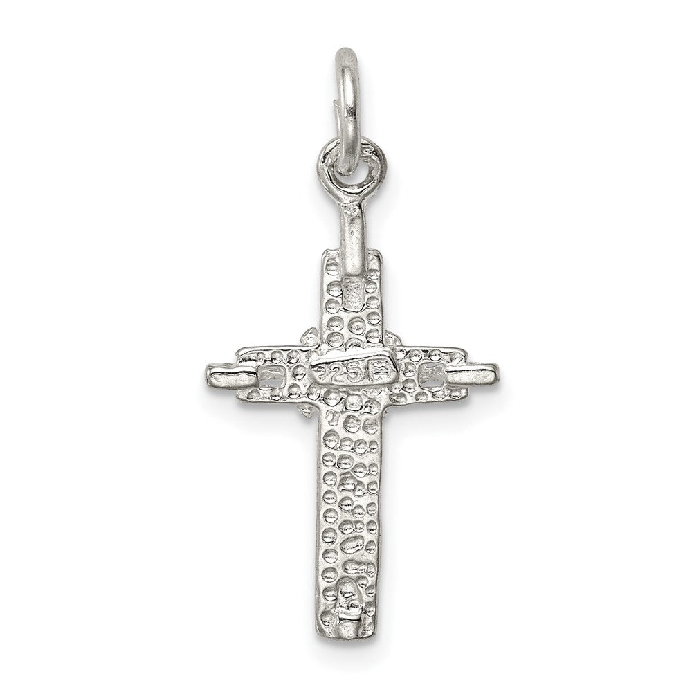 Sterling Silver INRI Crucifix Pendant - Product Photo