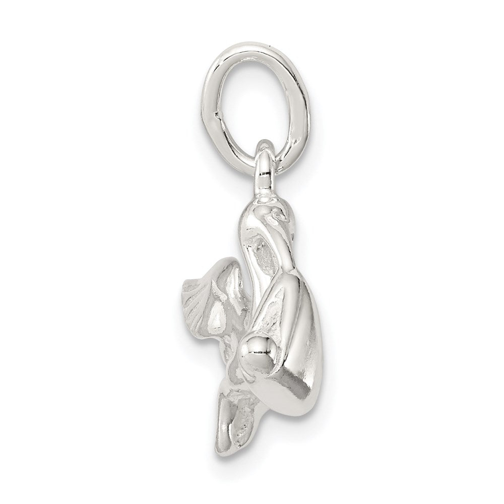 Sterling Silver STORK W/ BABY CHARM - Product Photo