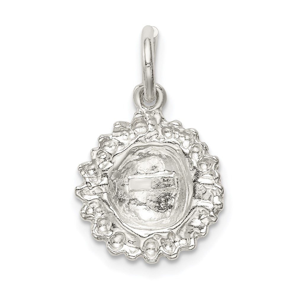 Sterling Silver Sunflower Charm - Product Photo