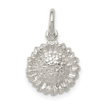 Sterling Silver Sunflower Charm - Product Photo