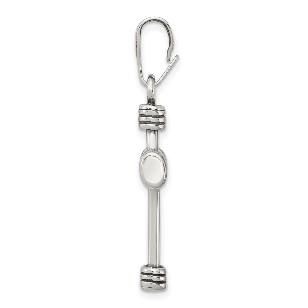 Sterling Silver Antiqued Cross Pendant - Product Photo