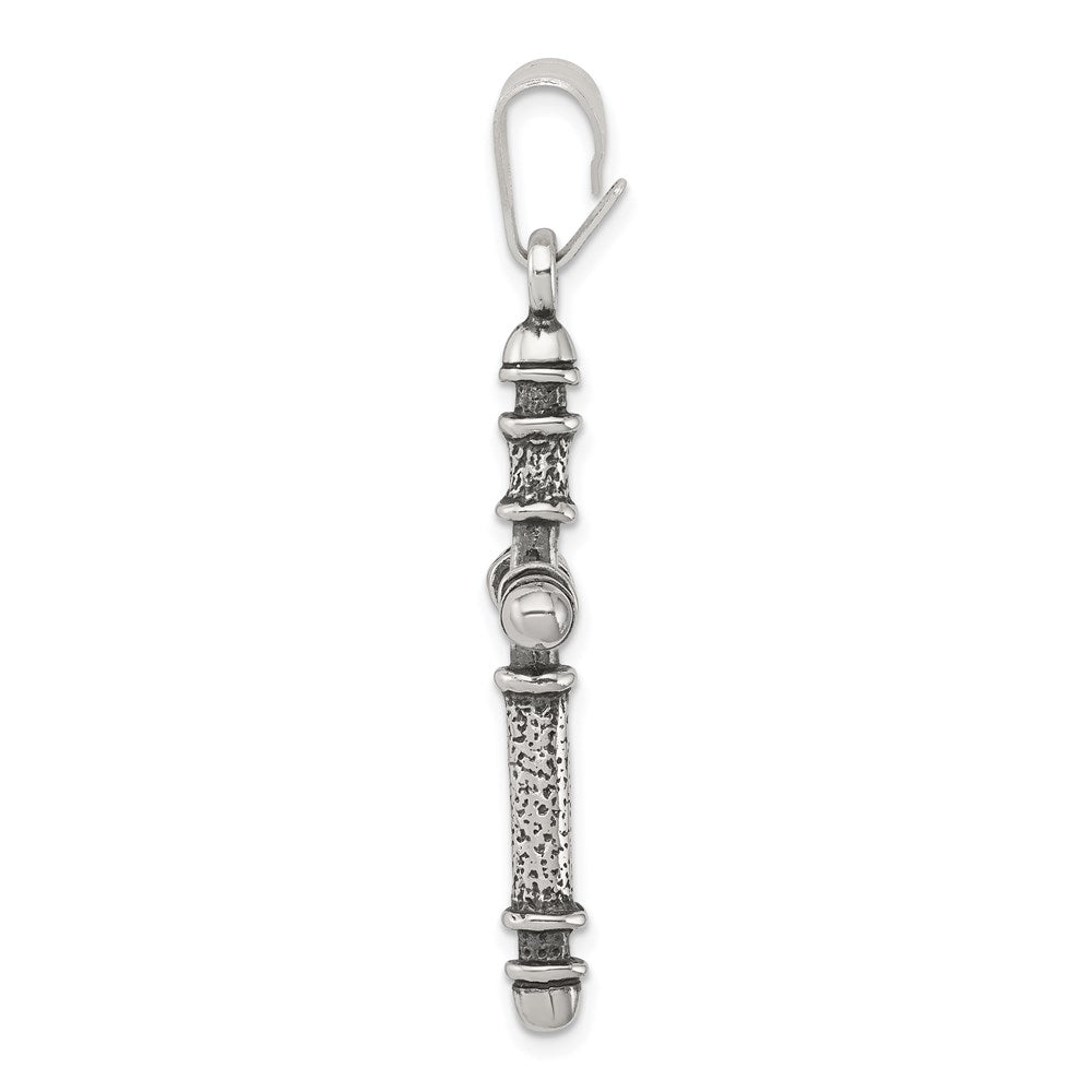 Sterling Silver Antiqued Cross Pendant - Product Photo