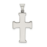Sterling Silver Antiqued Cross Pendant - Product Photo