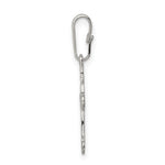 Sterling Silver Budded Cross Charm - Product Photo