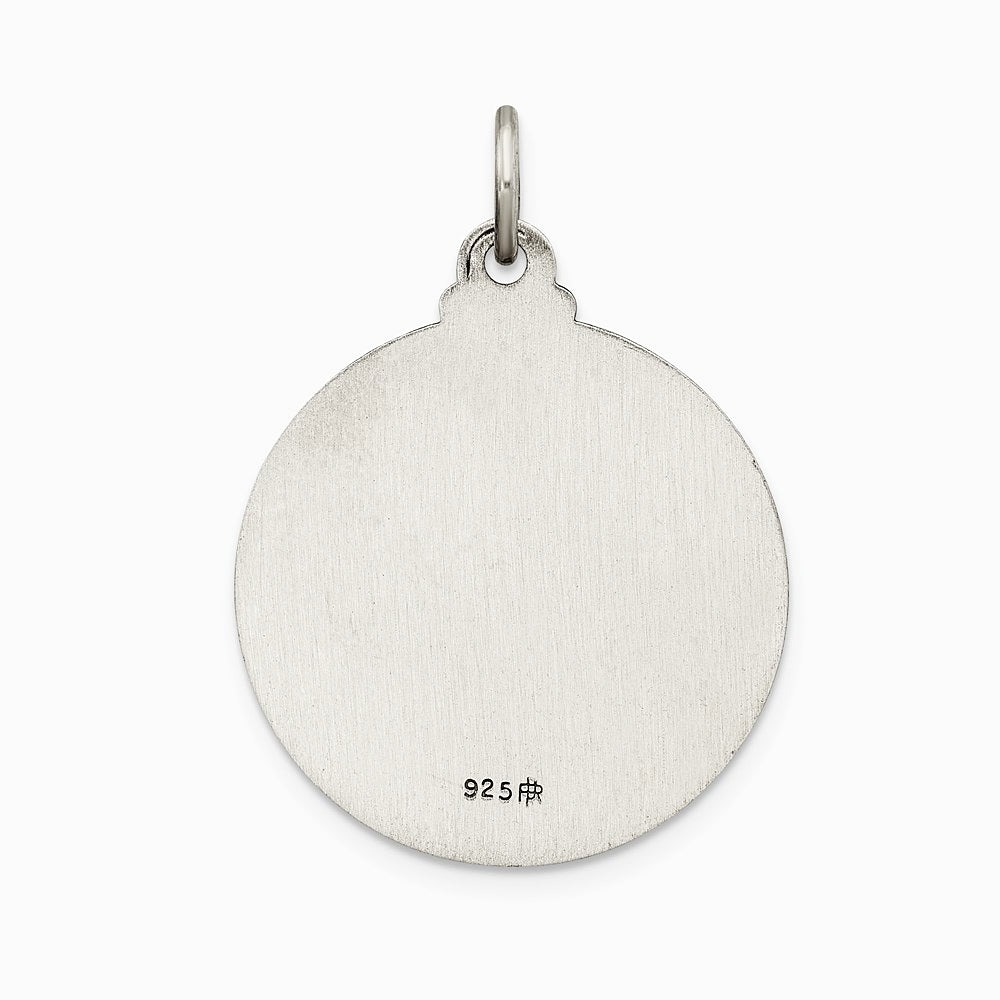 Sterling Silver Antiqued Ecce Homo Medal - Product Photo