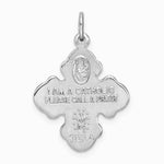 Sterling Silver Platinum-plated & Vermeil 4-way Medal - Product Photo