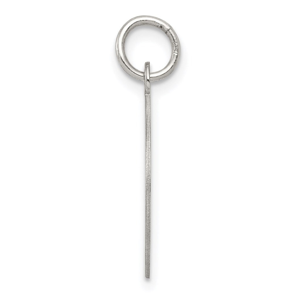 Sterling Silver Rhodium-plated Happy Birthday Disc Charm - Product Photo